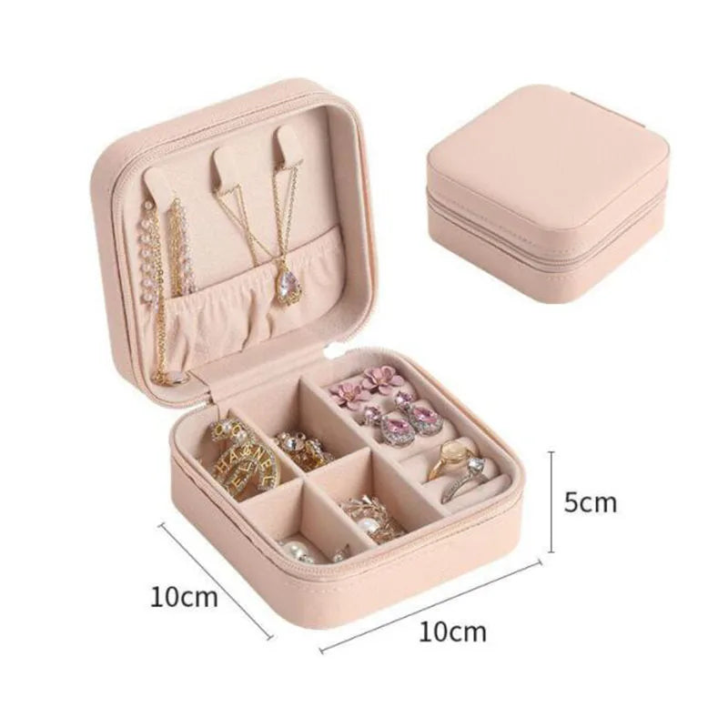 Portable small jewelry box organizer