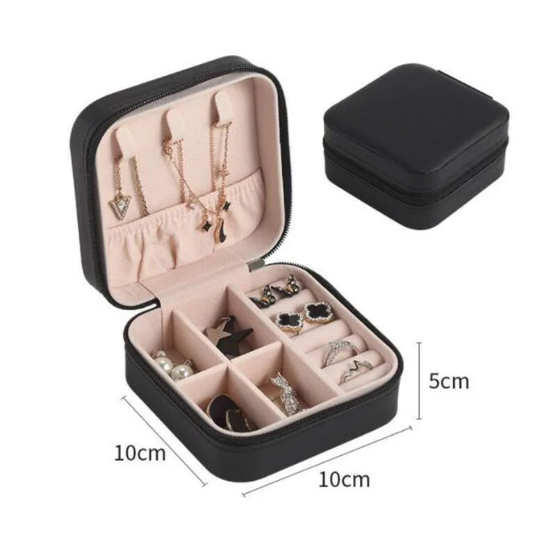 Portable small jewelry box organizer