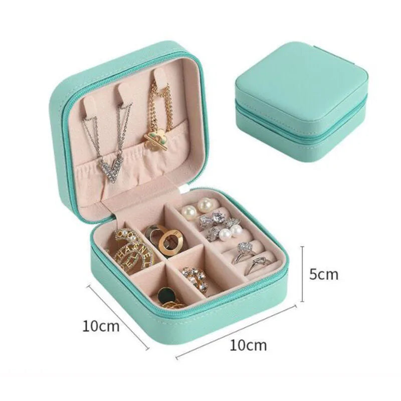 Portable small jewelry box organizer
