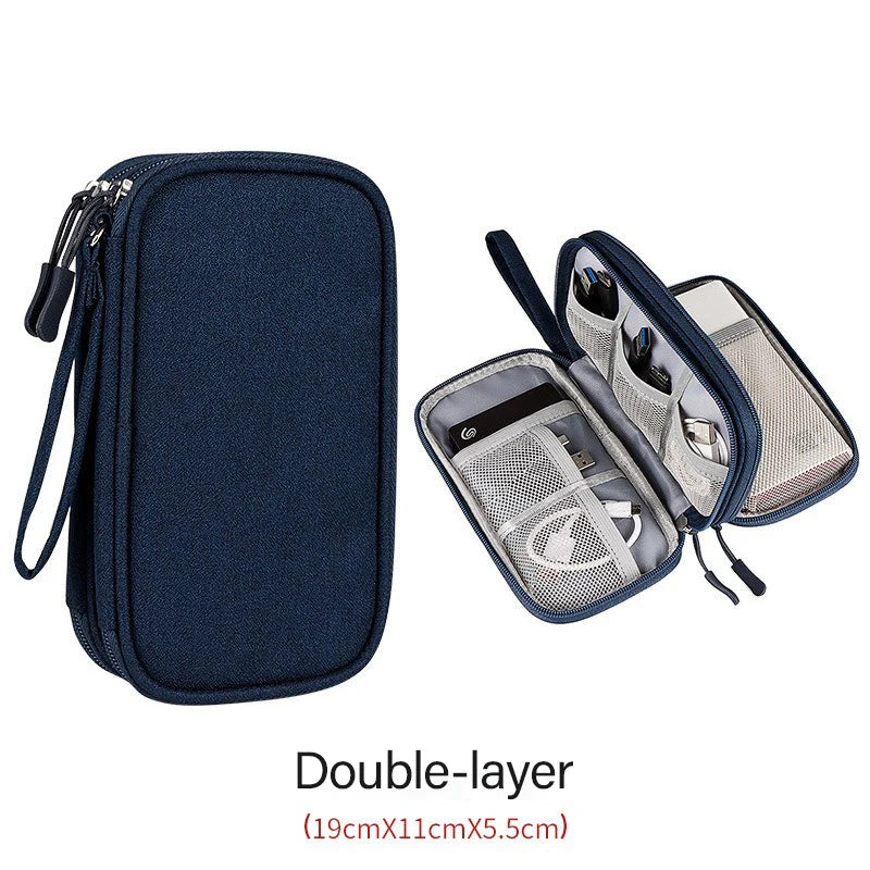Wire organizer travel bag pouch