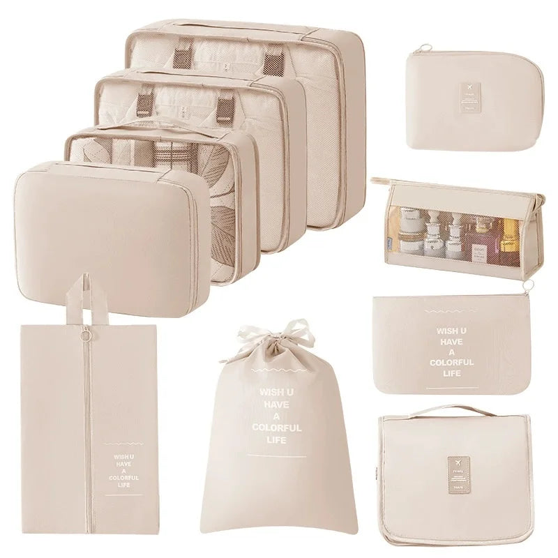 Travel set storage bags