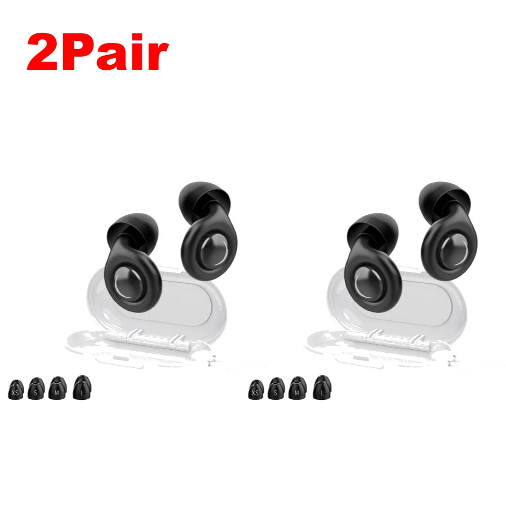 Noise-cancellation silicone ear plugs
