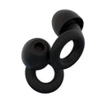 Quiet-silicone ear plugs for travel