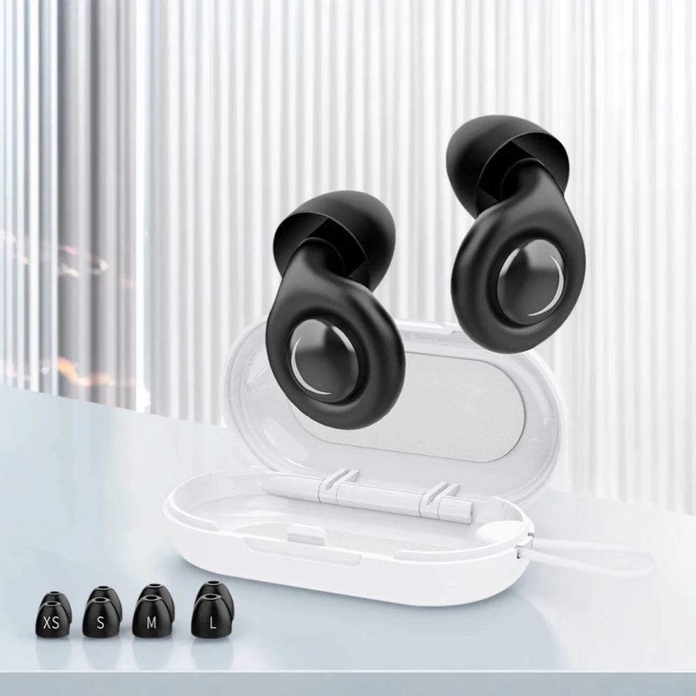 Noise-cancellation silicone ear plugs