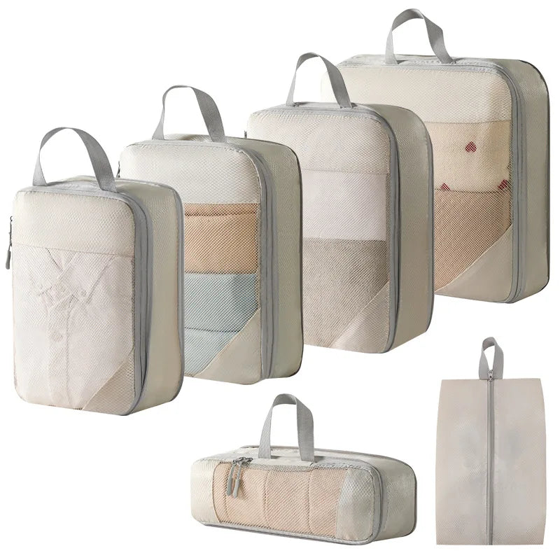 Compression organizer packing cubes - 6pc