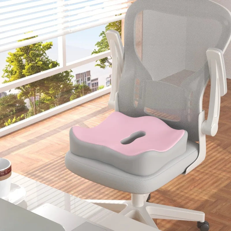 Seat cushion support pillow