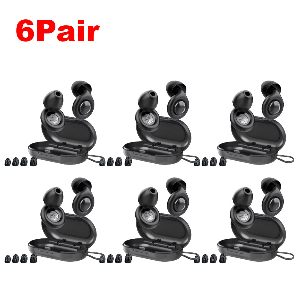Noise-cancellation silicone ear plugs