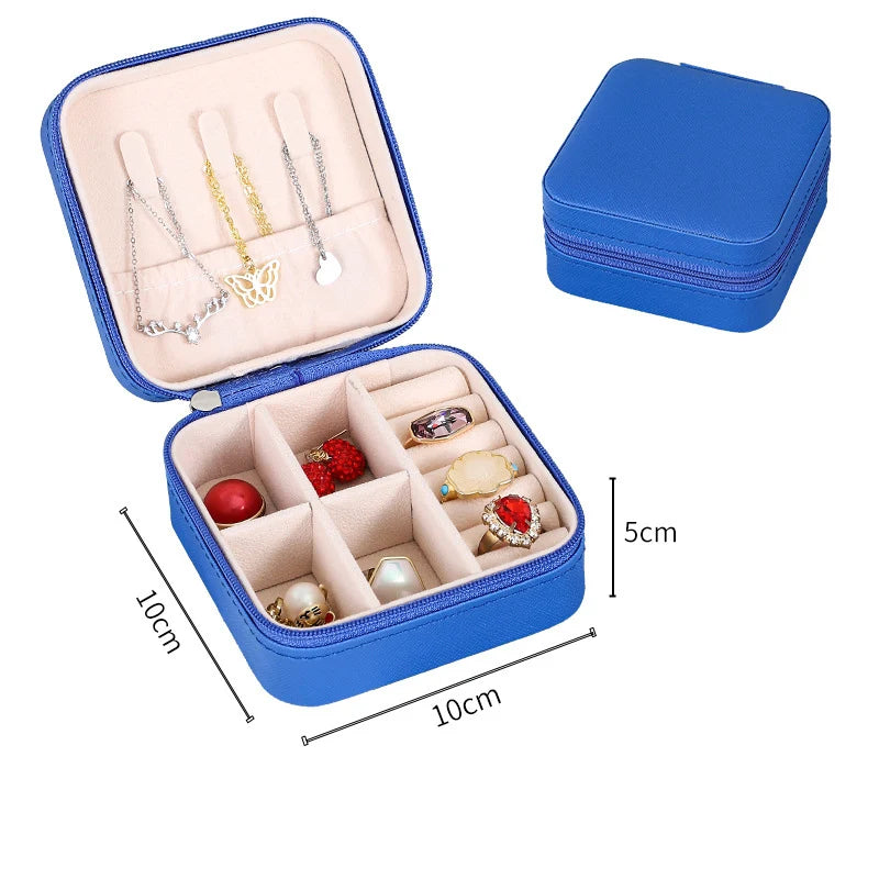 Portable small jewelry box organizer