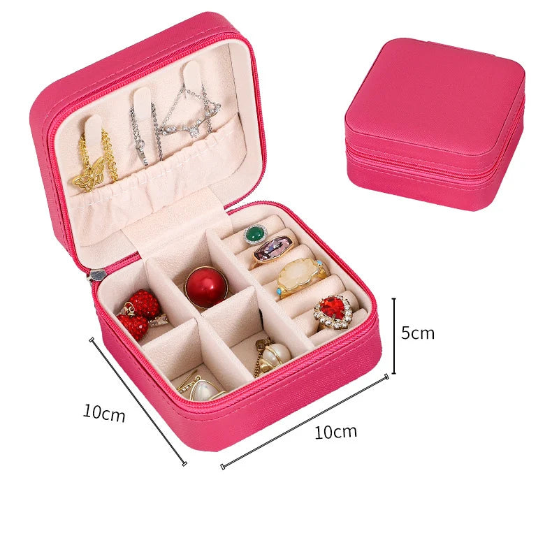Portable small jewelry box organizer