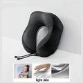 Memory foam travel neck pillow