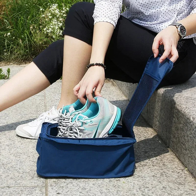 Portable folding shoe bag for travel - 1pc