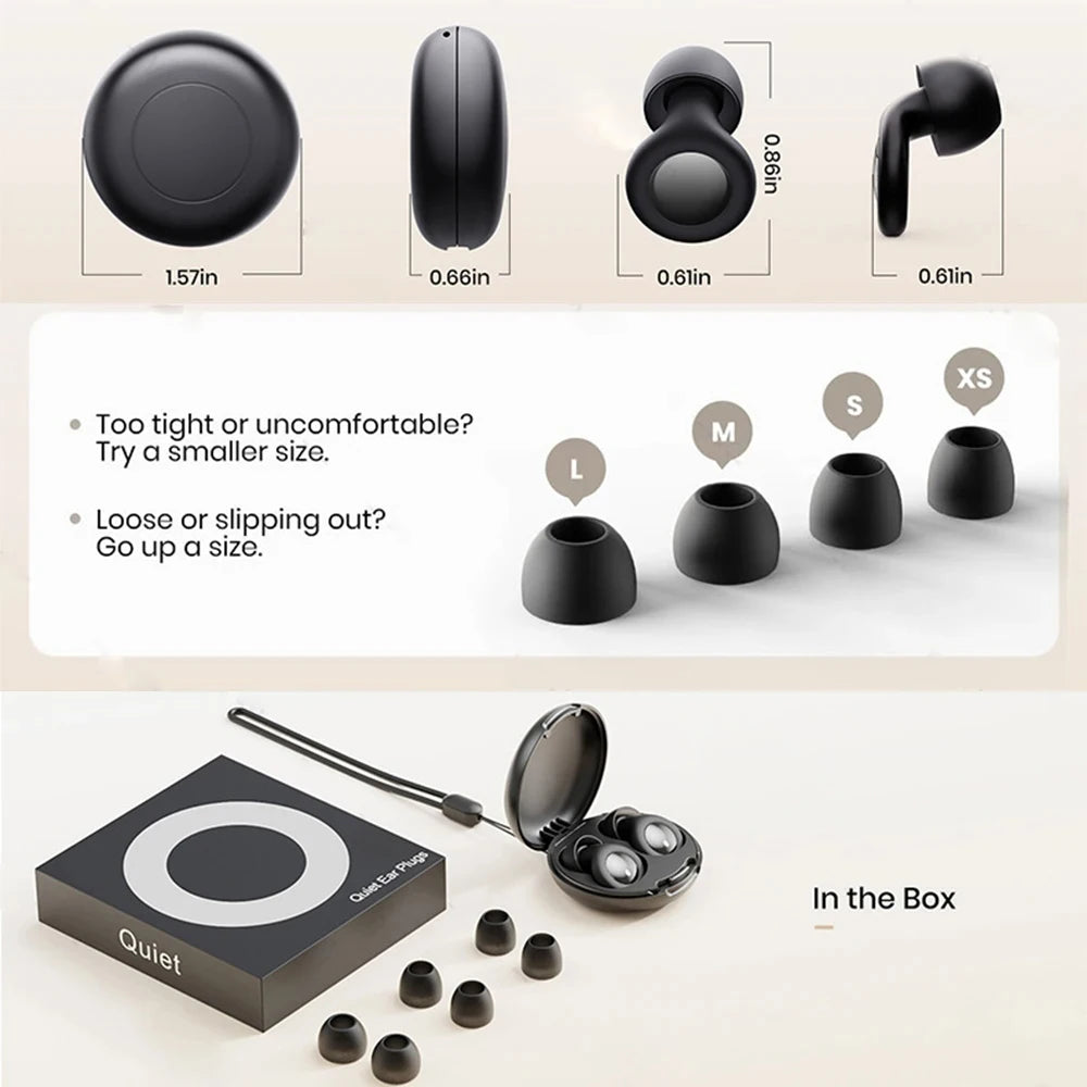 Silicone reusable ear plugs for sleeping