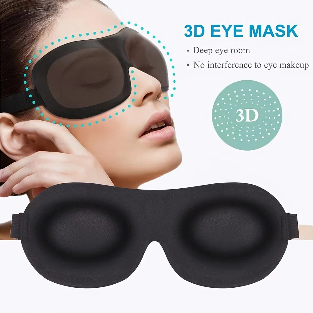 Contoured sleep mask 100% light blocking