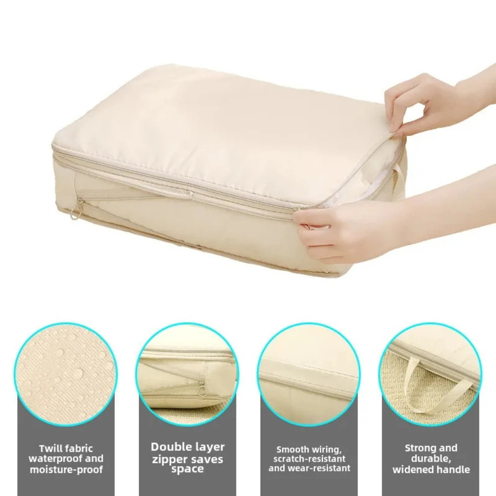 Portable compression packing cubes for travel - 4pc