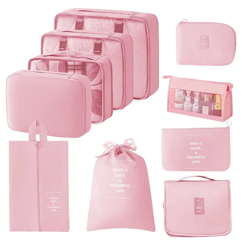 Travel set storage bags