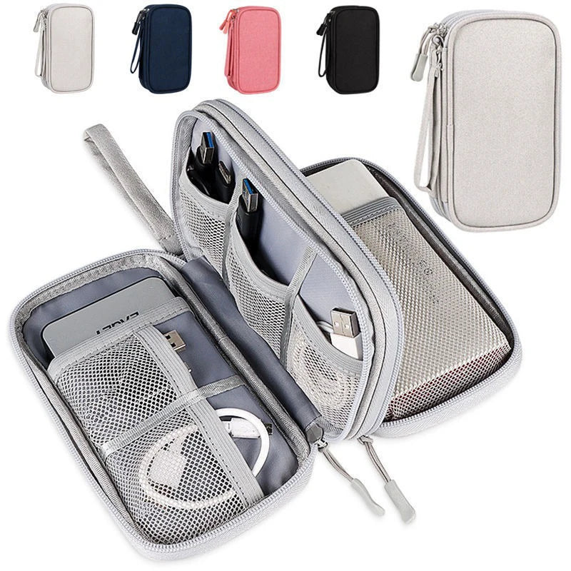 Wire organizer travel bag pouch
