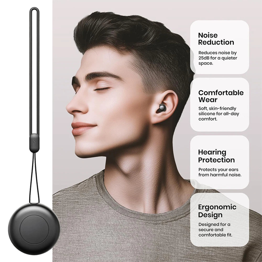 Silicone reusable ear plugs for sleeping