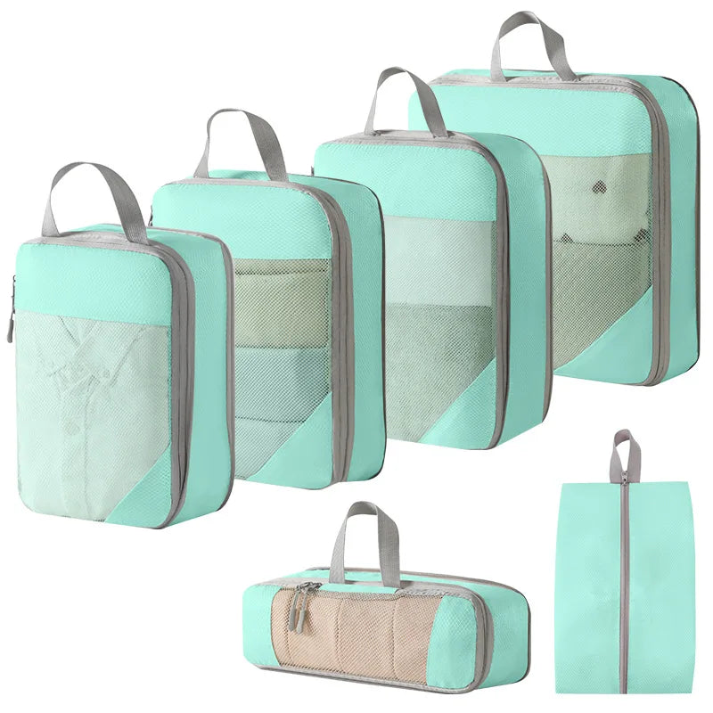 Compression organizer packing cubes - 6pc