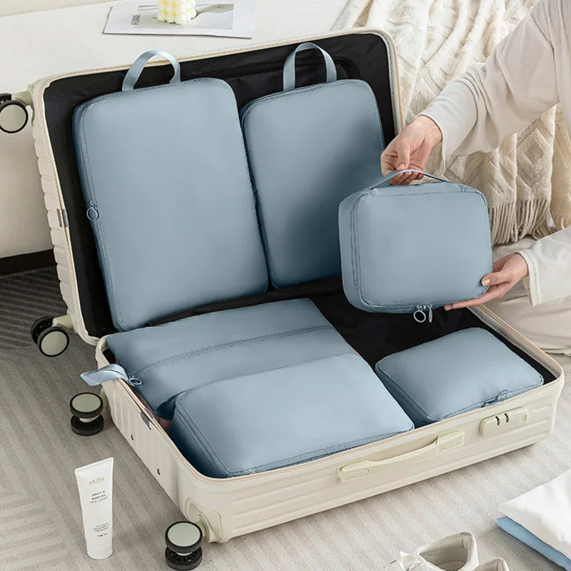 Travel compression packing cubes - 6pc
