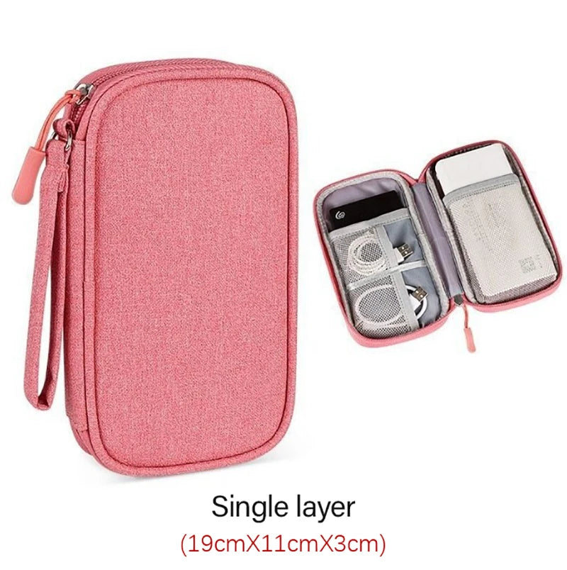Wire organizer travel bag pouch