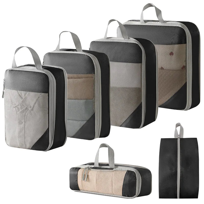 Compression organizer packing cubes - 6pc