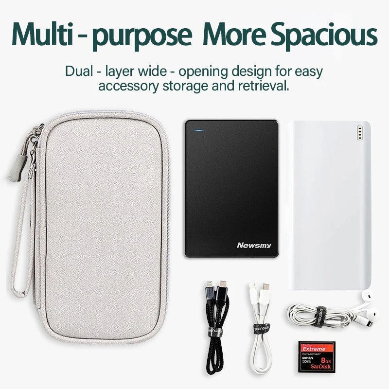 Wire organizer travel bag pouch