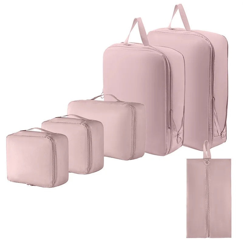 Travel compression packing cubes - 6pc