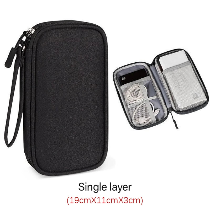Wire organizer travel bag pouch