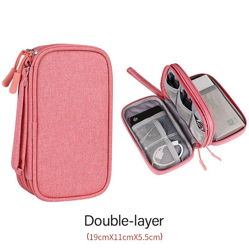 Wire organizer travel bag pouch