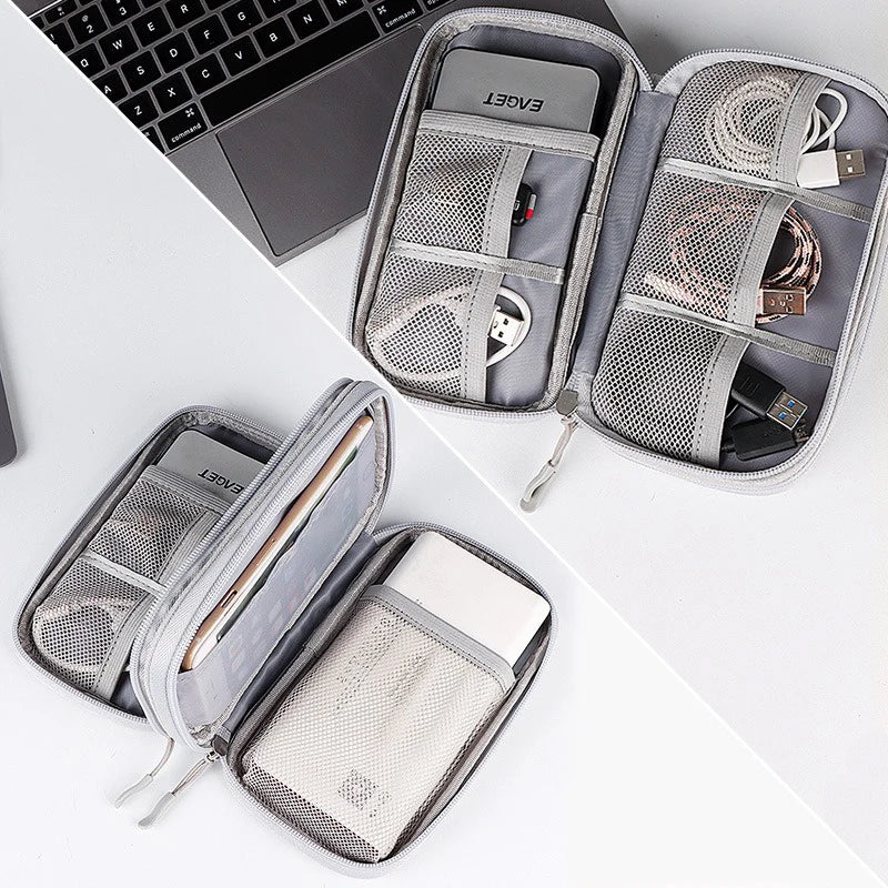 Wire organizer travel bag pouch