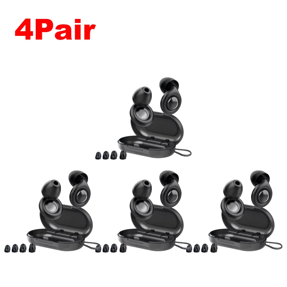 Noise-cancellation silicone ear plugs