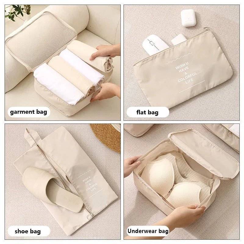 Travel set storage bags