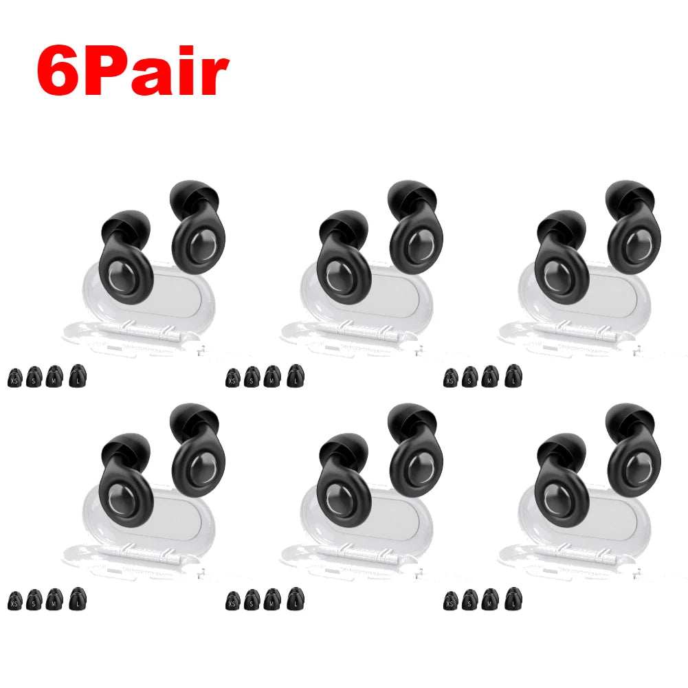 Noise-cancellation silicone ear plugs