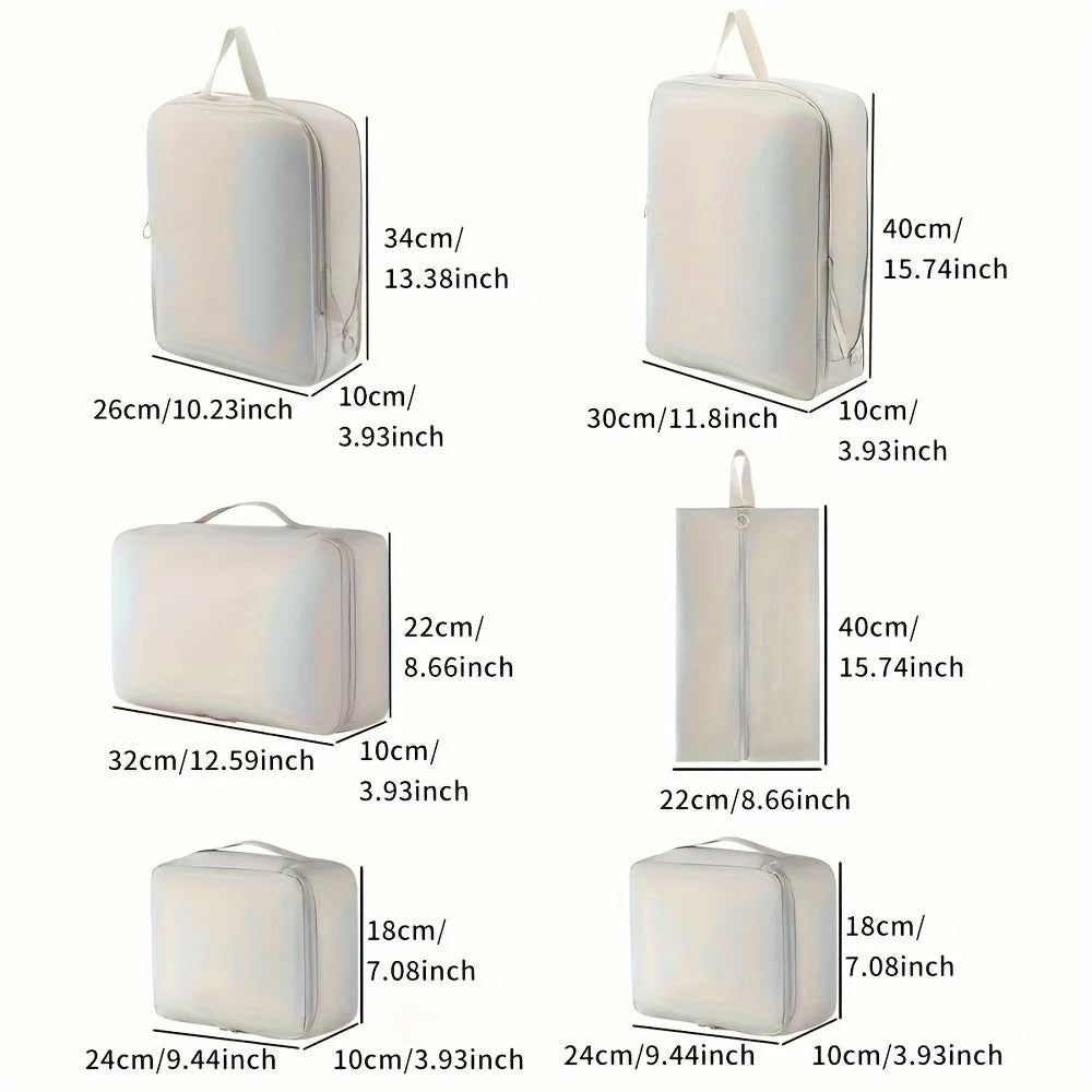 Premium packing cubes - 6pc