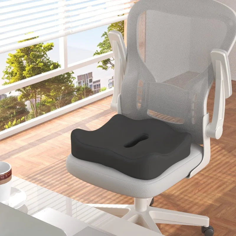 Seat cushion support pillow