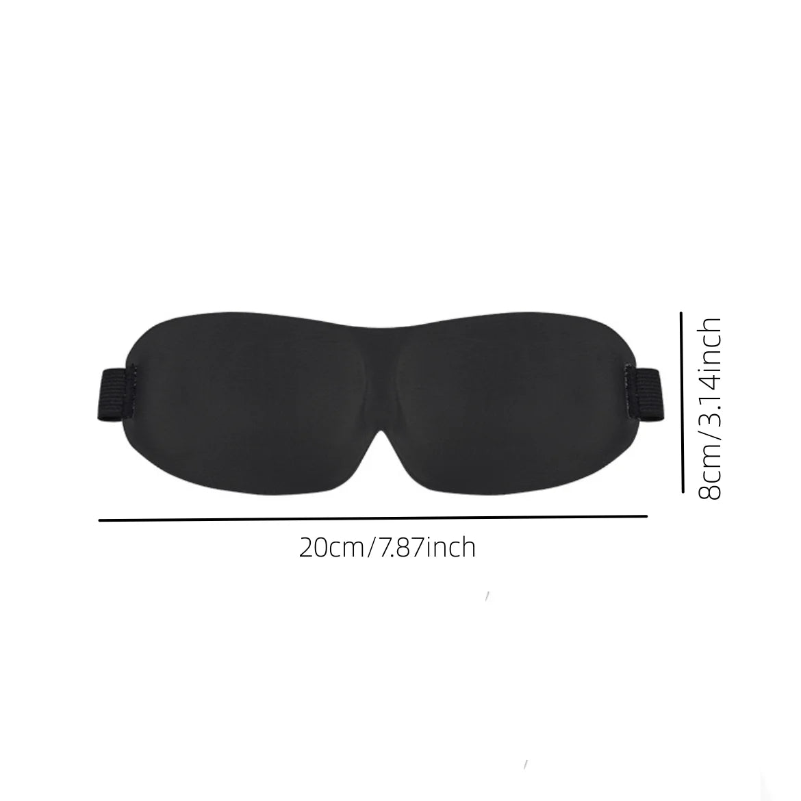 Contoured sleep mask 100% light blocking