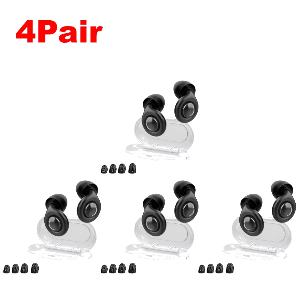 Noise-cancellation silicone ear plugs