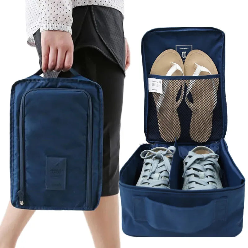 Portable folding shoe bag for travel - 1pc