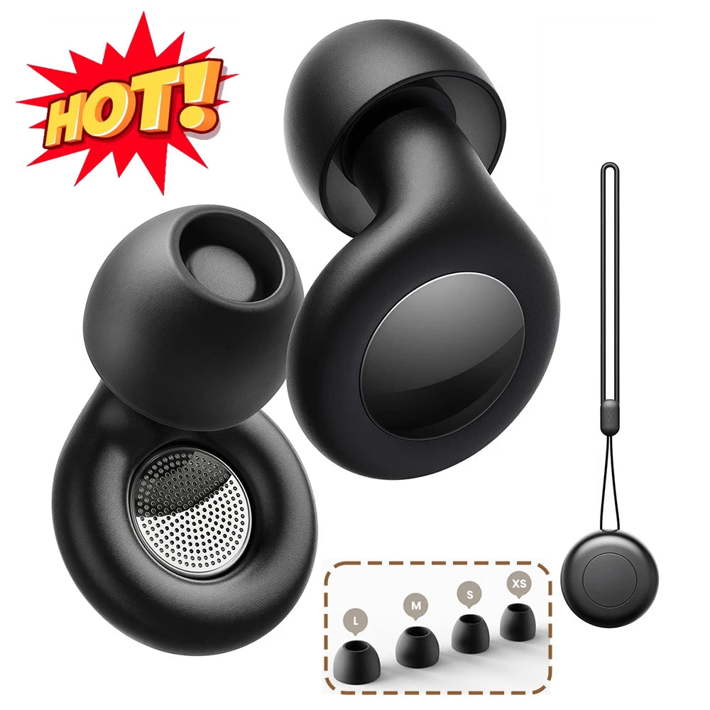 Silicone reusable ear plugs for sleeping