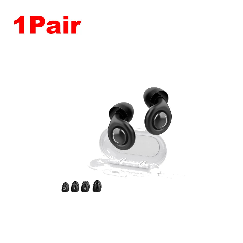 Noise-cancellation silicone ear plugs