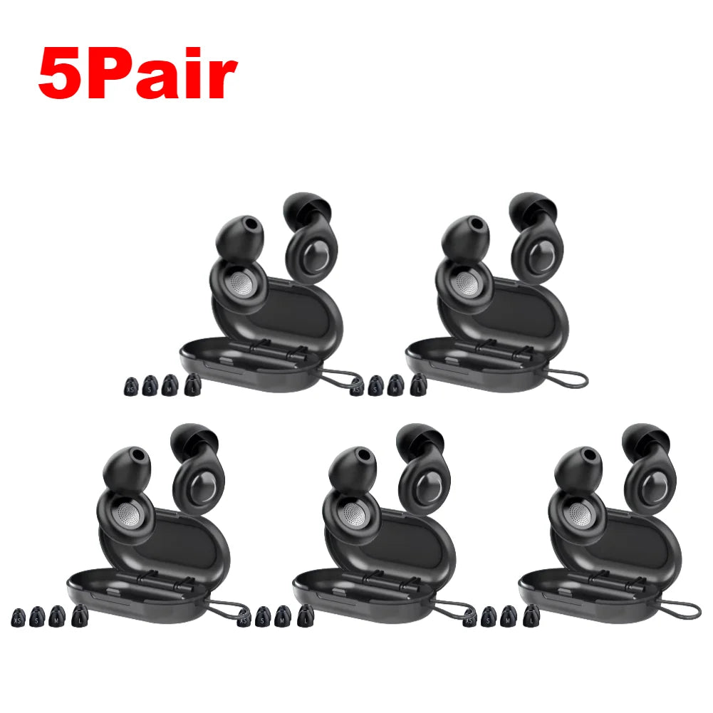 Noise-cancellation silicone ear plugs