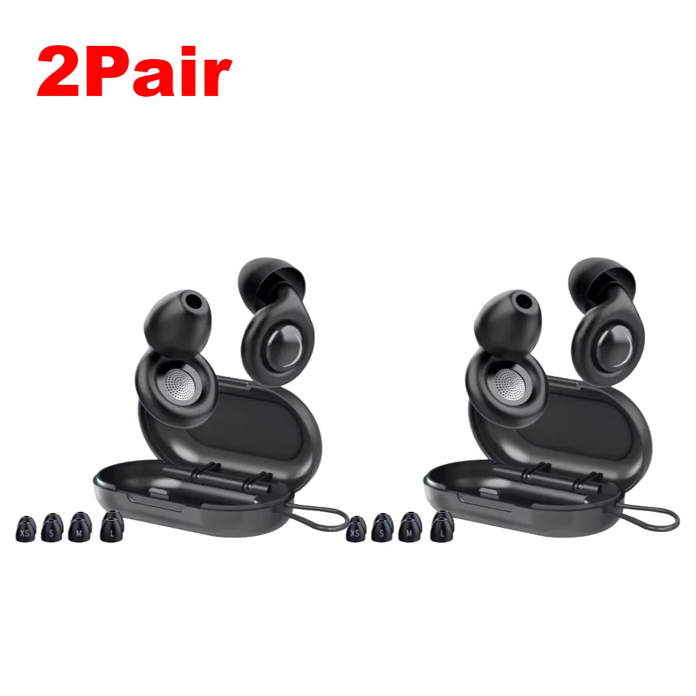 Noise-cancellation silicone ear plugs