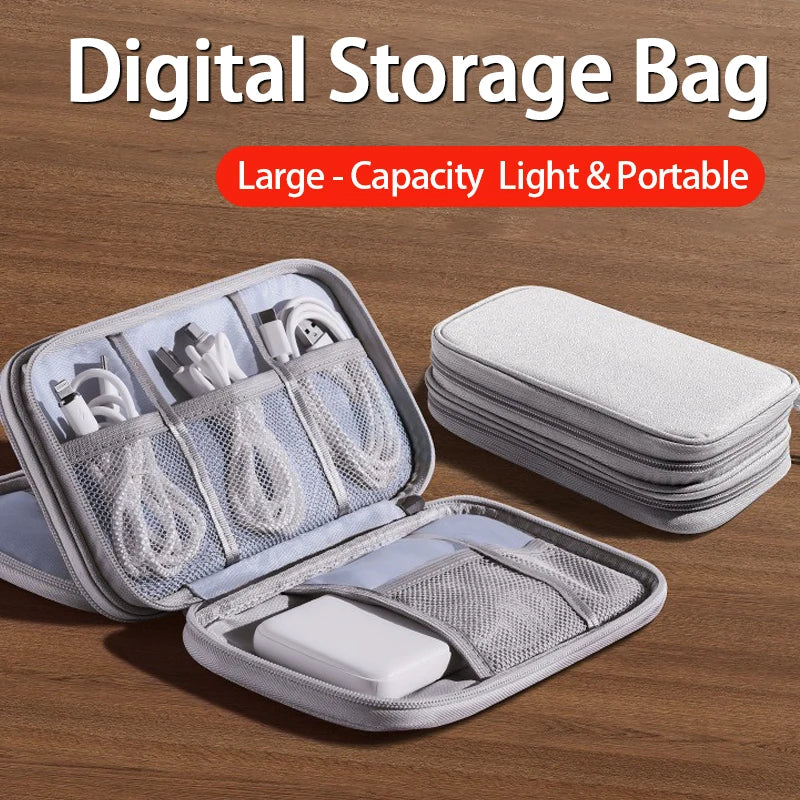 Wire organizer travel bag pouch