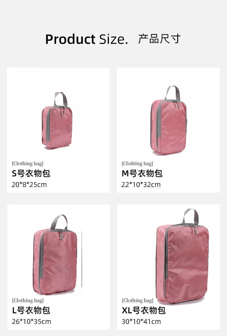 Compression organizer packing bags - 4pc