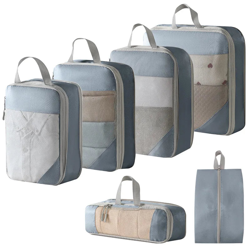 Compression organizer packing cubes - 6pc