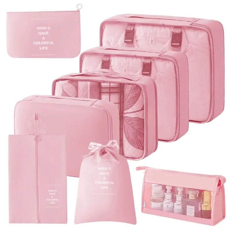 Travel set storage bags