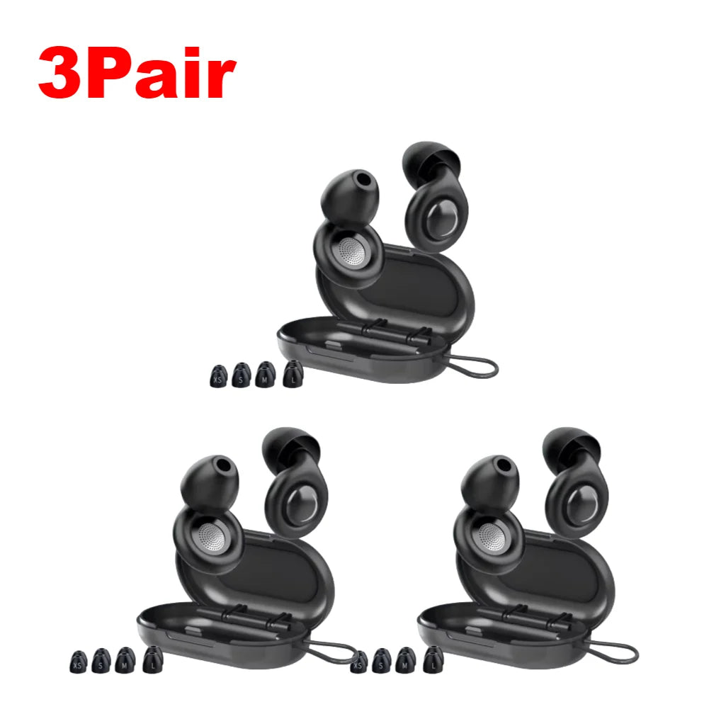 Noise-cancellation silicone ear plugs