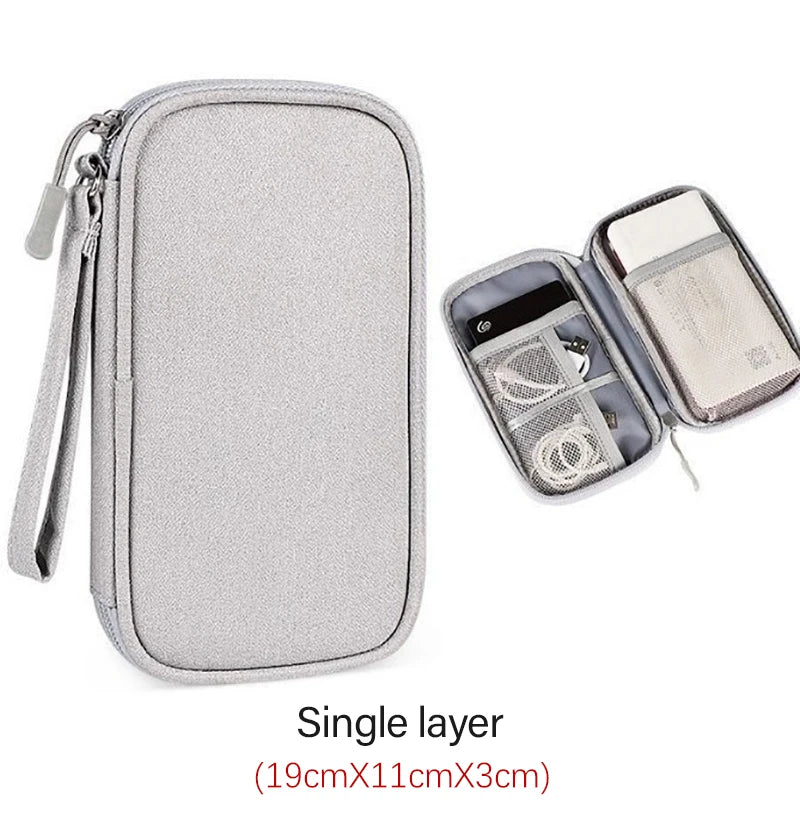 Wire organizer travel bag pouch